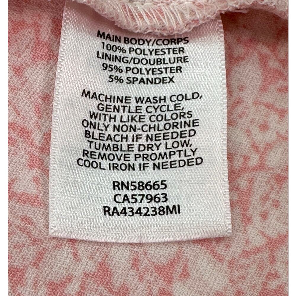 Rachel Parcell Pink Ditsy Floral Puff Sleeve Midi Dress Vintage Style Size M - Picture 12 of 12